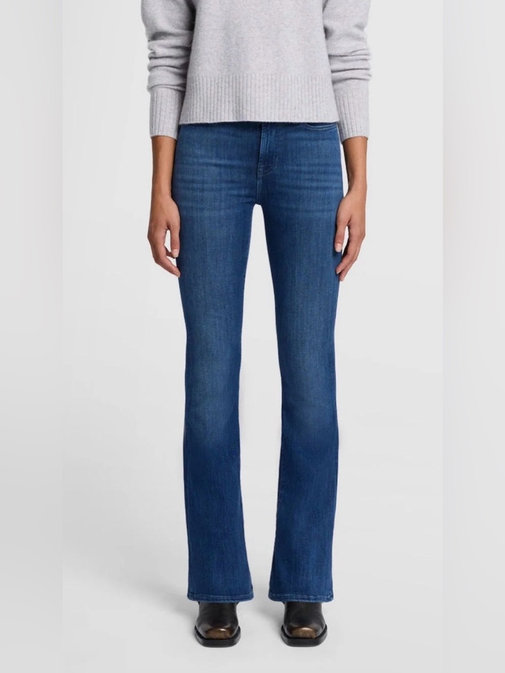 7 For All Mankind ALI in Slim Illusion Neptune